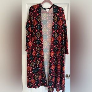 Lularoe Sarah Long Cardigan Size Large